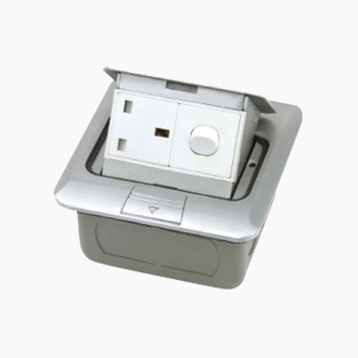 HGD-1FHL(鋁合金)<BR>一位13A英式插座<BR>一位開關(guān)