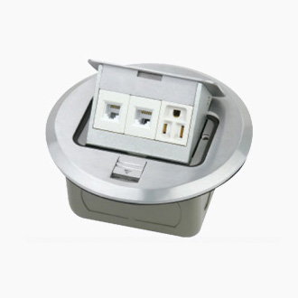 HGD-2Yz(亞光)<BR>二位安普電腦插座<BR>一位電腦電源插座