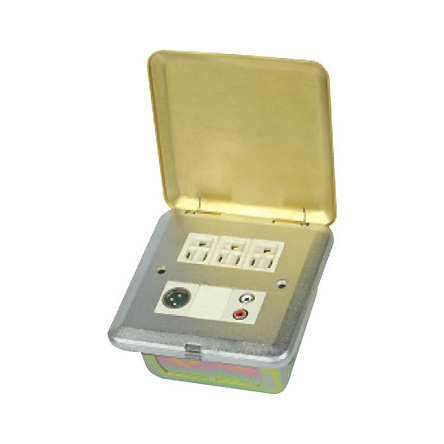HGD-5T<R>三位電腦電源插<BR>一位卡農(nóng)插一位雙音頻