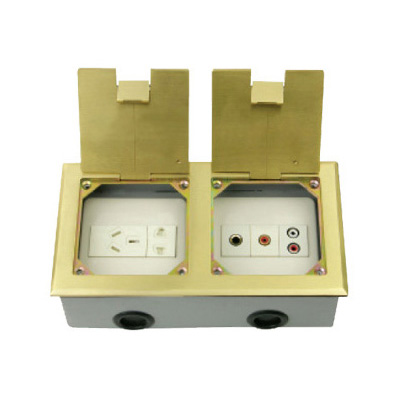 HGD-2242K<BR>一位音頻插座一位視頻插座<BR>一位Ф6.35話筒插<BR>一位三相四線16A插座