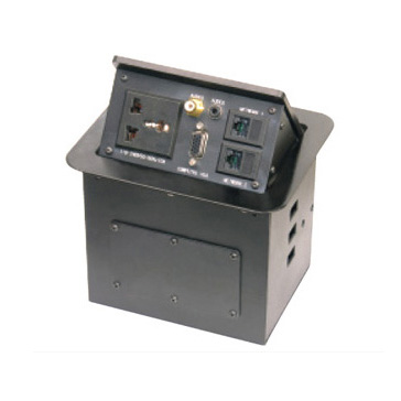 HZM/301經(jīng)典款<BR>一位多功能三級電源一位視頻插<br>一位3.5耳機插一位15芯VGA二位電腦