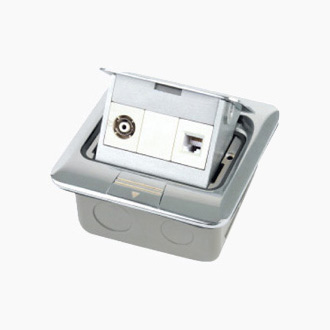 HGD-1FHz(亮光)<BR>一位電視插座<BR>一位電話插座