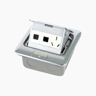 HGD-1FHz(亮光)<BR>二位安普電腦插<BR>一位三極插座