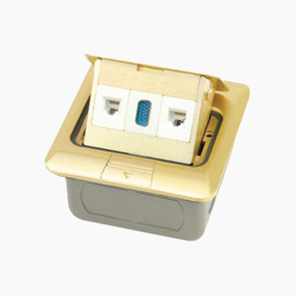 HGD-1FH<BR>二位安普電腦插座<BR>一位15芯VGA(針式)插座